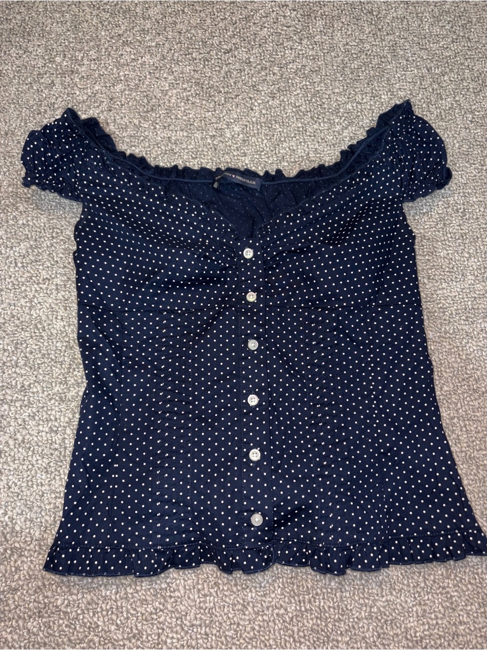 Brandy Melville dark blue button up